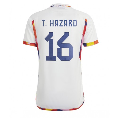 Belgie Thorgan Hazard #16 Venkovní Dres MS 2022 Krátký Rukáv
